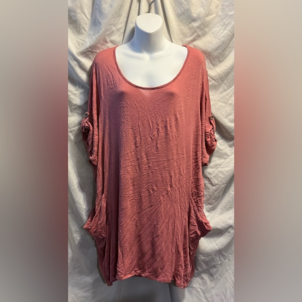 Vision USA pink tunic size 2 XL